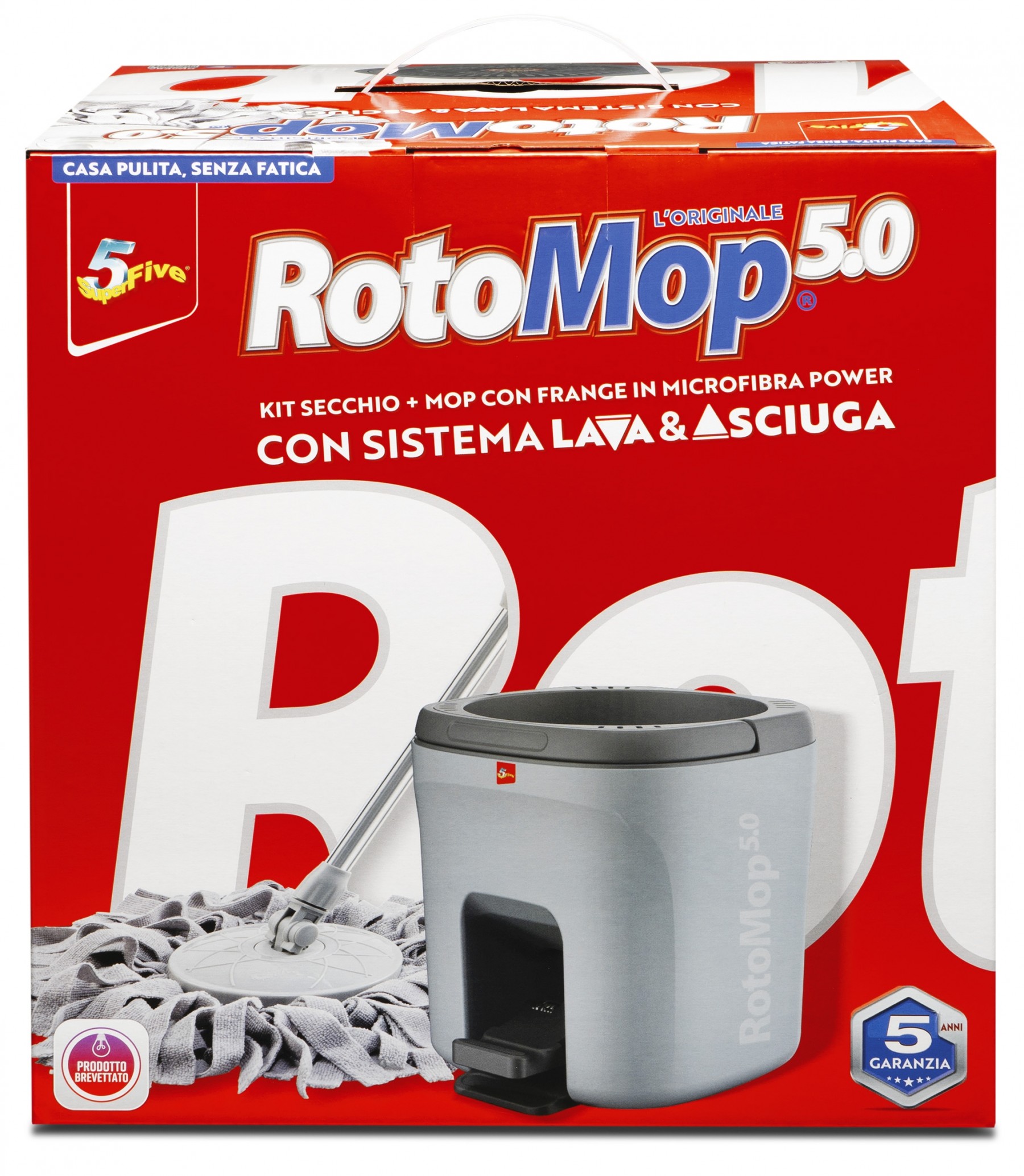 ROTOMOP SUPERFIVE KIT COMPLETO CON PEDALE