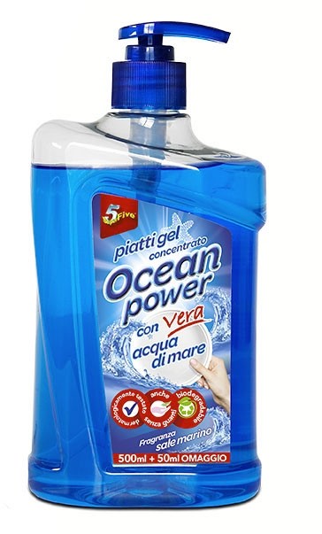 Superfive  Ocean Power Piatti Gel Sale Marino 550ml - Detergenti - Casa