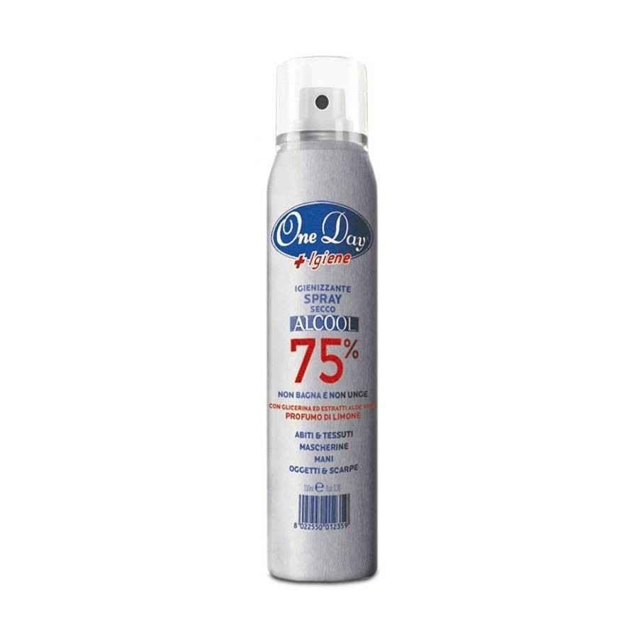 Superfive  Spray Igienizzante 75% Alcool 100ml - One day igiene