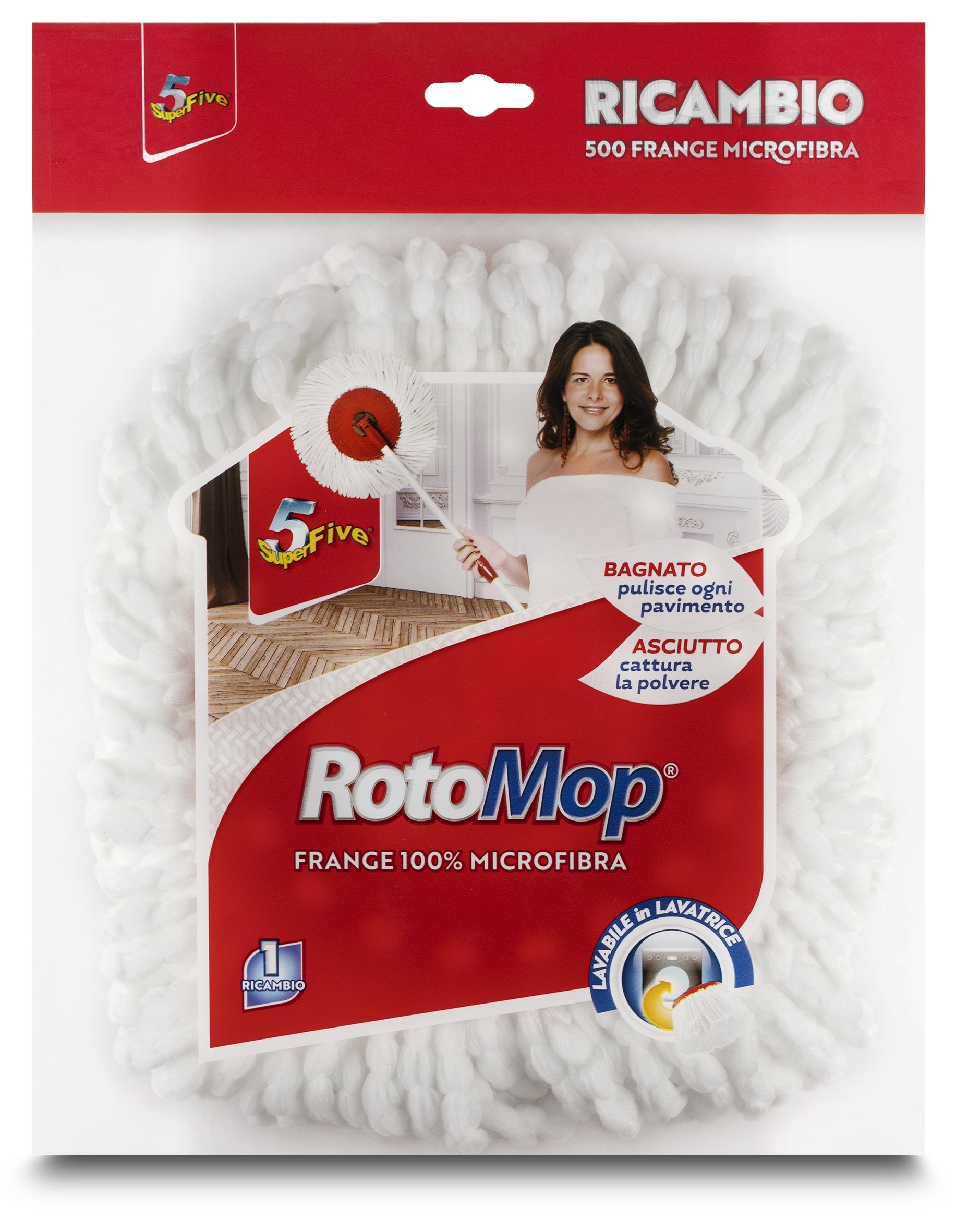Superfive  Rotomop Refill - Mop - Panni - Casa